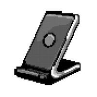 Smartphone sem fio carregador jogos pixel arte vetor ilustração