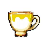 café vintage copo jogos pixel arte vetor ilustração