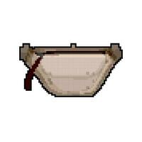 Bolsa cintura saco jogos pixel arte vetor ilustração