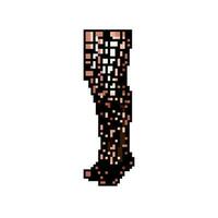 estilo collants fêmea jogos pixel arte vetor ilustração