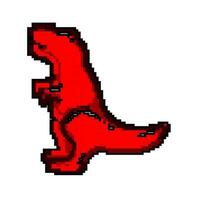 dinossauro geléia doce jogos pixel arte vetor ilustração