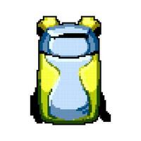 caminhar caminhada mochila jogos pixel arte vetor ilustração