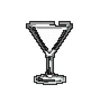 martini coquetel óculos jogos pixel arte vetor ilustração
