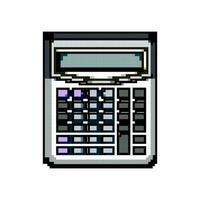 banco calculadora dispositivo jogos pixel arte vetor ilustração