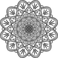 mandala. étnico decorativo elemento. mão desenhado pano de fundo. islamismo, árabe, indiano, otomano motivos. vetor