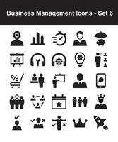 o negócio gestão ícones - conjunto 6 vetor