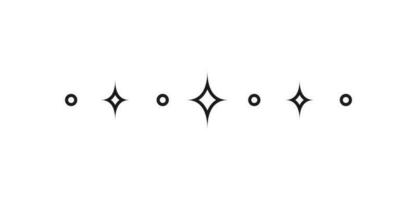 celestial Estrela brilhar padronizar linha texto divisor. ornamentado boho místico separador decorativo elemento vetor