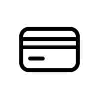 simples crédito cartão ícone. a ícone pode estar usava para sites, impressão modelos, apresentação modelos, ilustrações, etc vetor
