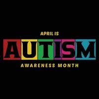 abril é autismo consciência mês camiseta Projeto vetor