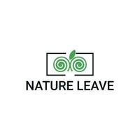 natureza sair minimalista logotipo vetor