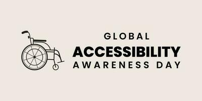 global acessibilidade consciência dia tipográfico Projeto em pode 18, modelo, social meios de comunicação projeto, vetor projeto, eps, ícone, tipografia, Projeto.