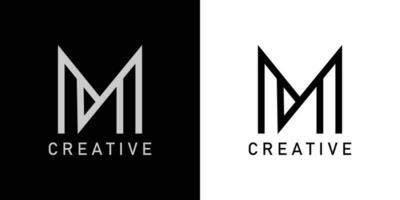carta m logotipo Projeto. simples vetor Projeto editável