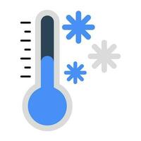 moderno Projeto ícone do frio temperatura vetor