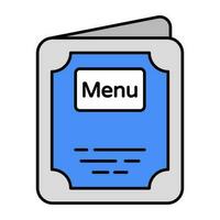 ícone de download premium do menu de comida vetor