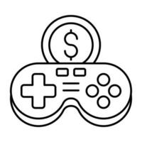 ícone de design moderno do gamepad vetor