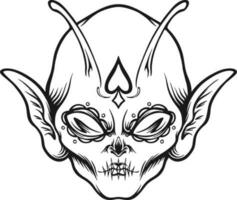 açúcar estrangeiro cabeça dia de los muertos logotipo ilustrações monocromático vetor ilustrações para seu trabalhos logotipo, mercadoria camiseta, adesivos e rótulo desenhos, poster, cumprimento cartões publicidade o negócio