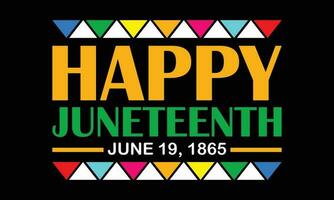 feliz décimo primeiro Junho 19.1865 dia tipografia camiseta Projeto , independência dia, 1865 camiseta projeto, africano, projeto, vetor, EUA, liberdade dia, dezesseis de junho, camiseta, emancipação dia, feliz, vetor. vetor