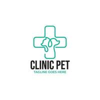 criativo médico animal fazer compras logotipo Projeto vetor conceito ilustração idéia