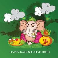 feliz ganesh chaturhi vetor