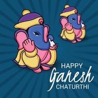 feliz ganesh chaturhi vetor