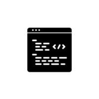código codificação personalizadas desenvolvimento ícone vetor