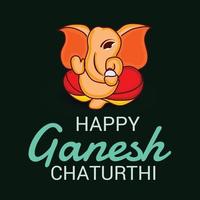 feliz ganesh chaturhi vetor