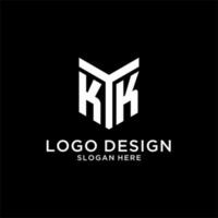 kk espelho inicial logotipo, criativo negrito monograma inicial Projeto estilo vetor