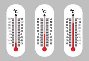ícone do termômetro e graus de temperatura