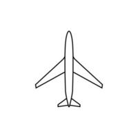 aeronave ícone vetor. avião ilustração placa. avião símbolo ou logotipo. vetor