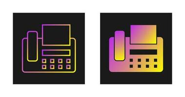 ícone de vetor de máquina de fax