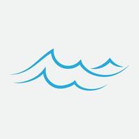 modelo de vetor de design de logotipo de onda de água