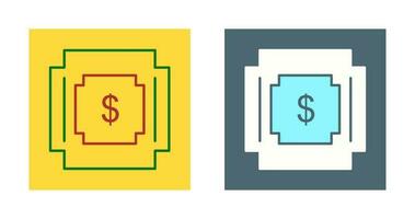 ícone de vetor de símbolo de dólar