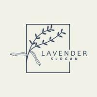 lavanda logotipo, simples elegante roxa flor plantar vetor, cumprimento cartão projeto, bandeira, flor ornamento, lavanda mão desenhado casamento, ícone símbolo ilustração vetor