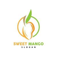 manga logotipo, fresco fruta vetor, abstrato linha estilo projeto, ícone modelo ilustração vetor