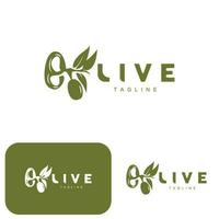 Oliva logotipo, Oliva óleo plantar vetor, natural ervas saúde remédio projeto, ilustração modelo ícone vetor