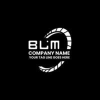 blm carta logotipo criativo Projeto com vetor gráfico, blm simples e moderno logotipo. blm luxuoso alfabeto Projeto