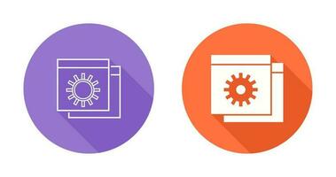 ícone de vetor de configurações do site