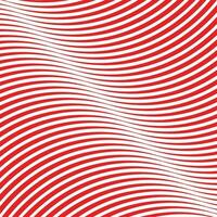 abstrato geométrico branco onda linha padronizar com vermelho bg. vetor