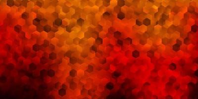 capa de vetor vermelho escuro com hexágonos simples.