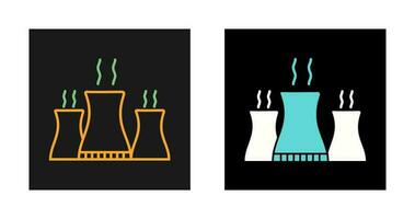 ícone de vetor de usina nuclear