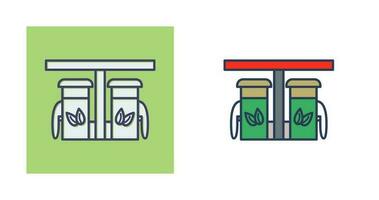 ícone de vetor de bomba de gasolina ecológica