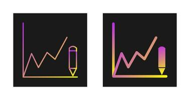 ícone de vetor de gráficos de desenho