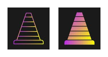 ícone de vetor de cone de trânsito