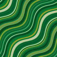 padrões sem emenda com ondas coloridas tons verdes vetor