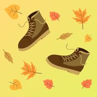 Botas de queda para homens vector