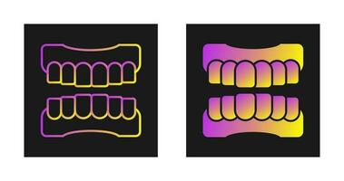 ícone de vetor de dentadura