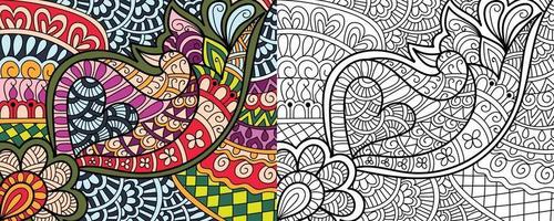 Desenhos de desenhos zentangle para colorir desenhos de desenhos para adultos e crianças anti-estresse