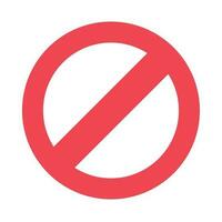 Pare placa símbolo. Atenção parando ícone, proibitivo personagem ou tráfego pára sinal isolado vetor pictograma