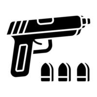 Prêmio baixar ícone do pistola vetor