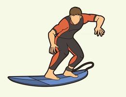 surf esporte ação vetor
